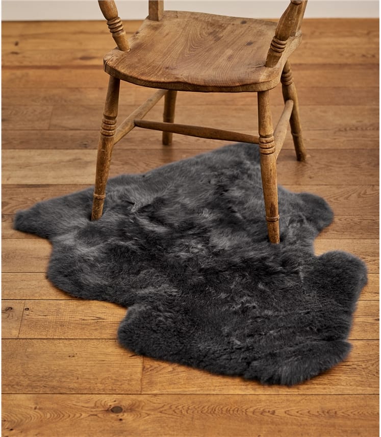 Slate Grey 100 Sheepskin Sheepskin Rug